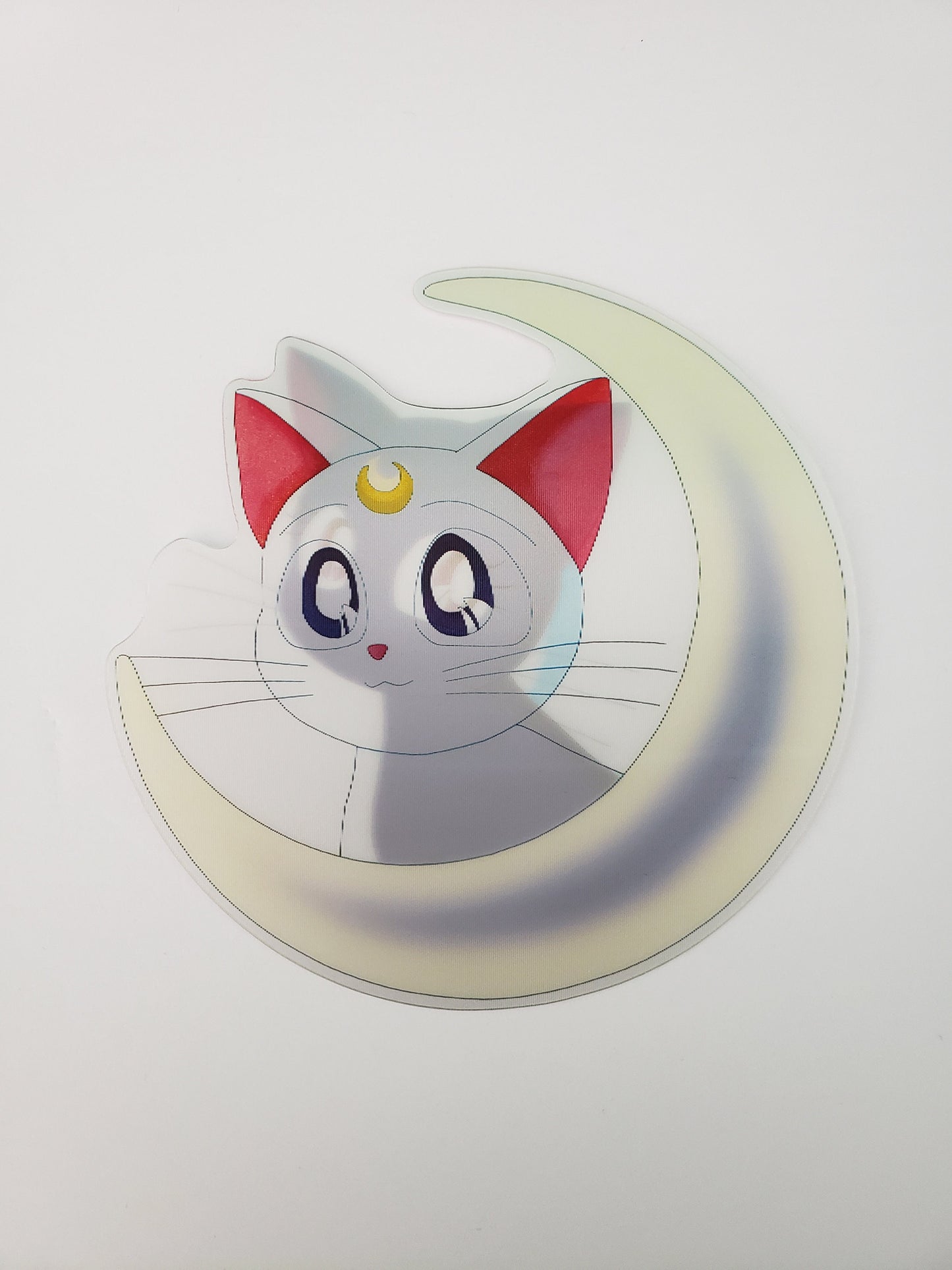 Moon Loving Cats, Peeker Sticker, 3D Lenticular Car Sticker, Motion Sticker, Anime Sticker, Kawaii Sticker