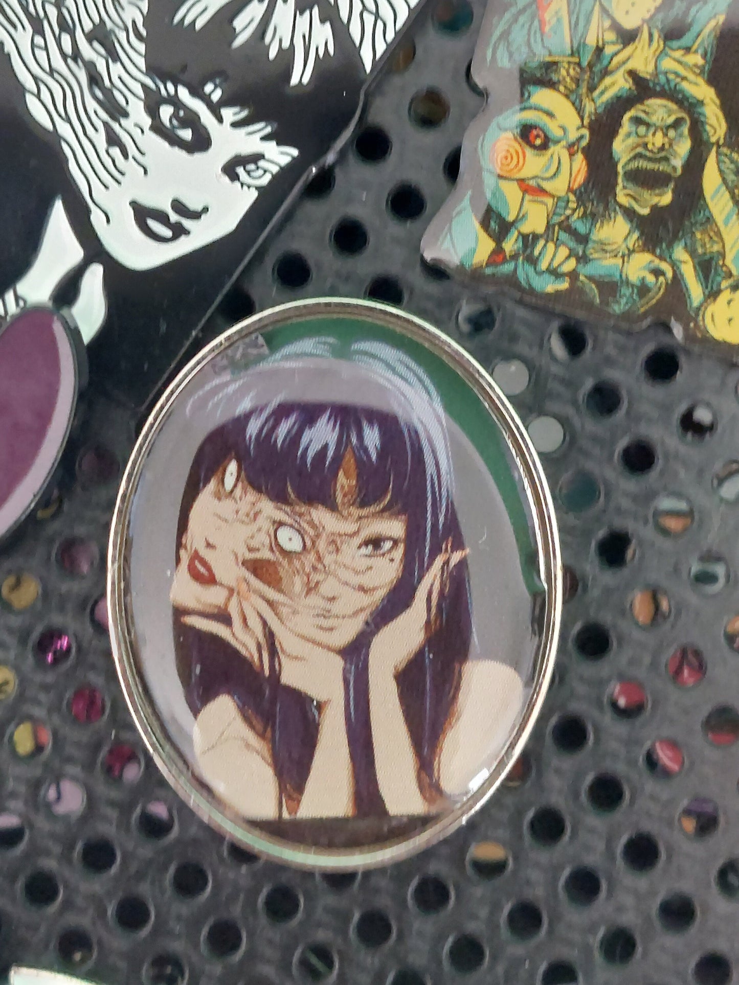 Horror Manga Inspired Enamel Pins - Creepy Collection
