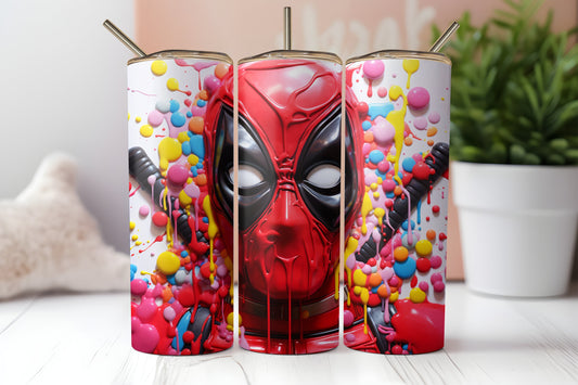 Merc with a Mug 20oz Tumbler - Customizable Anti-Hero Themed Travel Cup - Ideal Gift for Comic Book Lovers