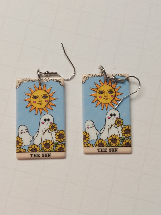 The Sun Tarot Card Earrings