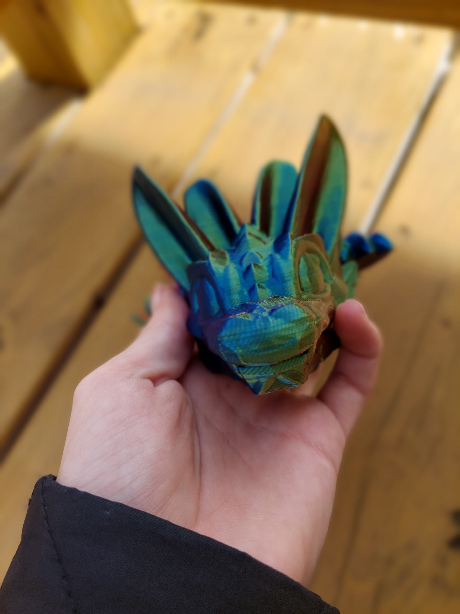 Articulated Easter Egg Dragon - Adult/Baby - 8 Sizes - Flexible Sensory Toy - Unique Gift