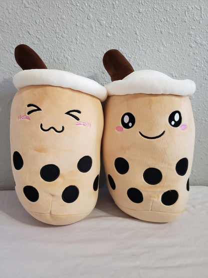 Personalized Brown Cute Plush Boba Milk Tea Stuffed Teacup Pillow Soft Bubble Tea Cup Plushie Toy Kawaii Cartoon Gift for Kids Home Decor