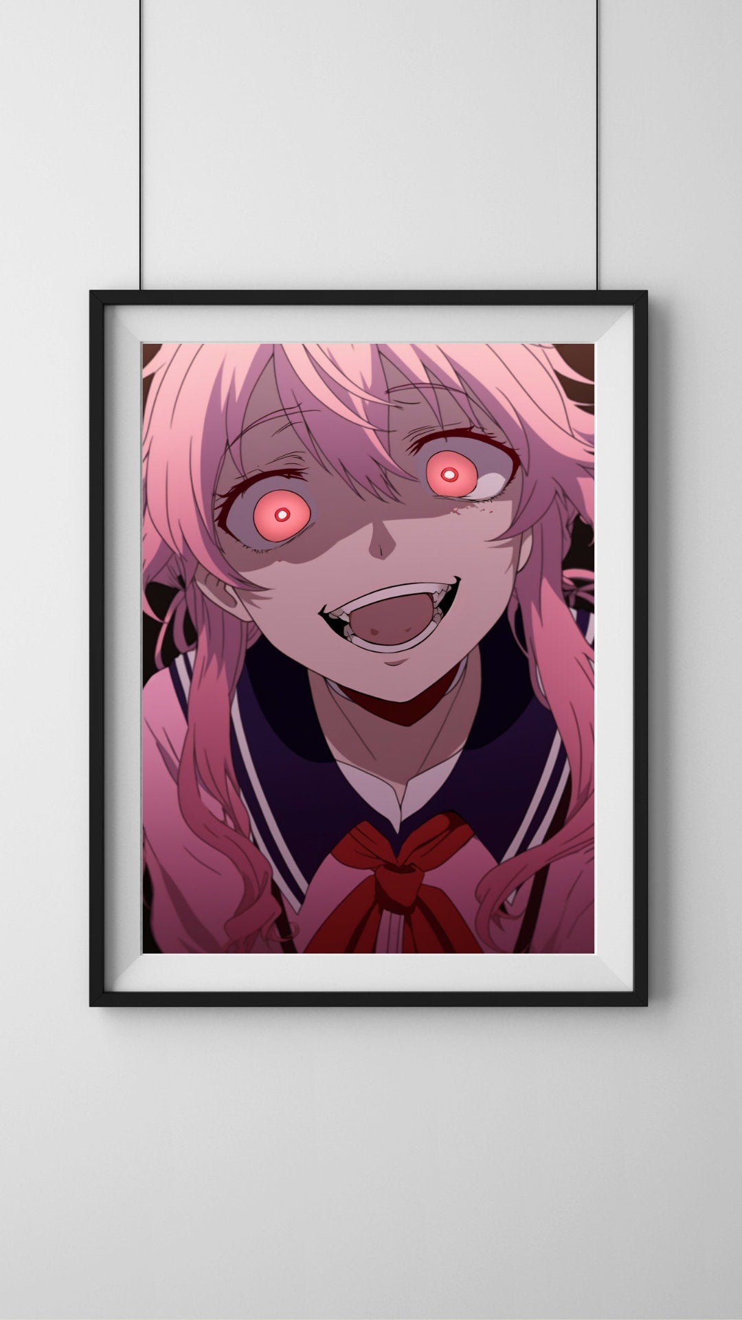Portrait of the Unseen Madness Art Print, Anime Poster, Waifu, Manga-Inspired Home Decor, Anime Art Print