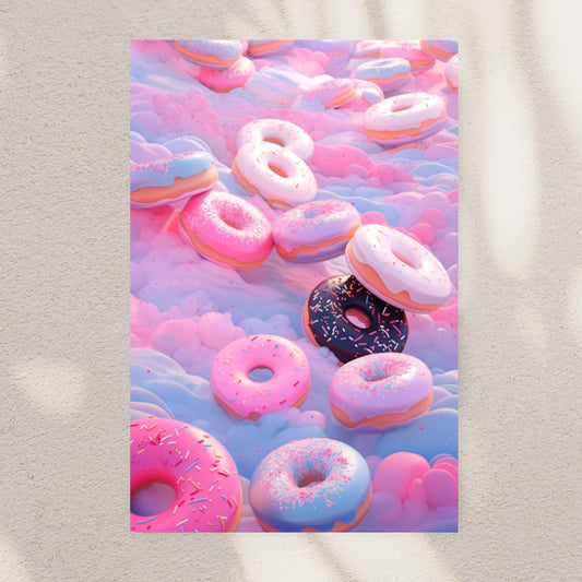 Pastel Paradise: Sugary Donuts Delight Art Print