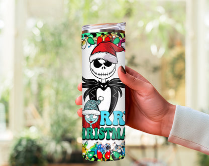 Festive Pumpkin King 20oz Tumbler - Customizable Holiday Spirit Travel Cup - Perfect Gift for Whimsical Winter Enthusiasts