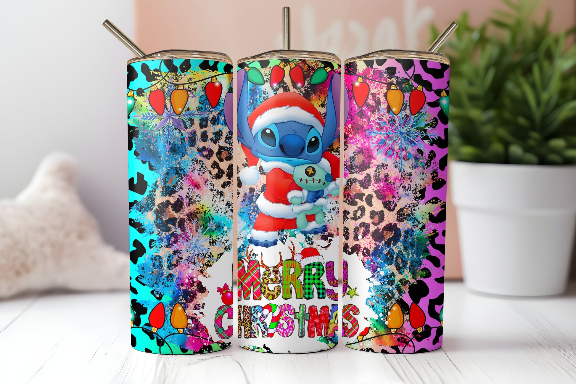 Adorable Alien Christmas 20oz Tumbler - Customizable Cute Character-Themed Travel Cup - Perfect Gift for Whimsical Design Enthusiasts