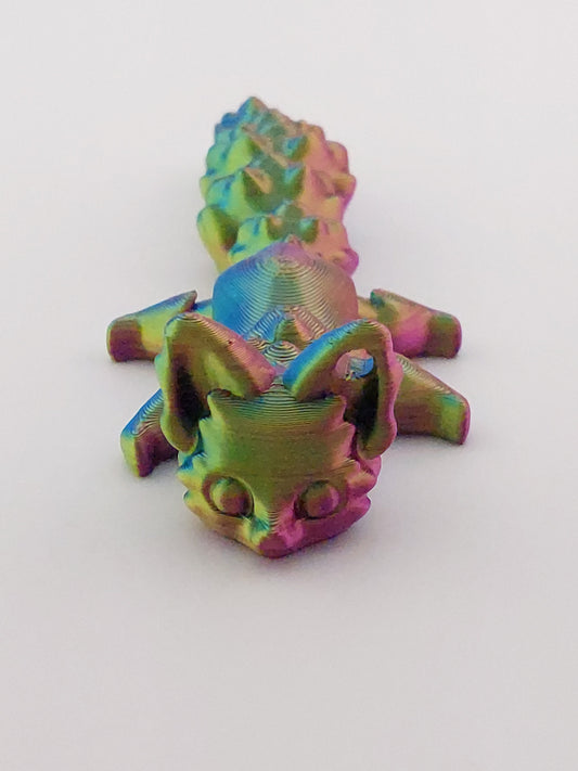 1 Articulated Forest Fox Keychain - Decor Gift - 3D Printed Fidget Fantasy Creature - Customizable Colors - Authorized Seller