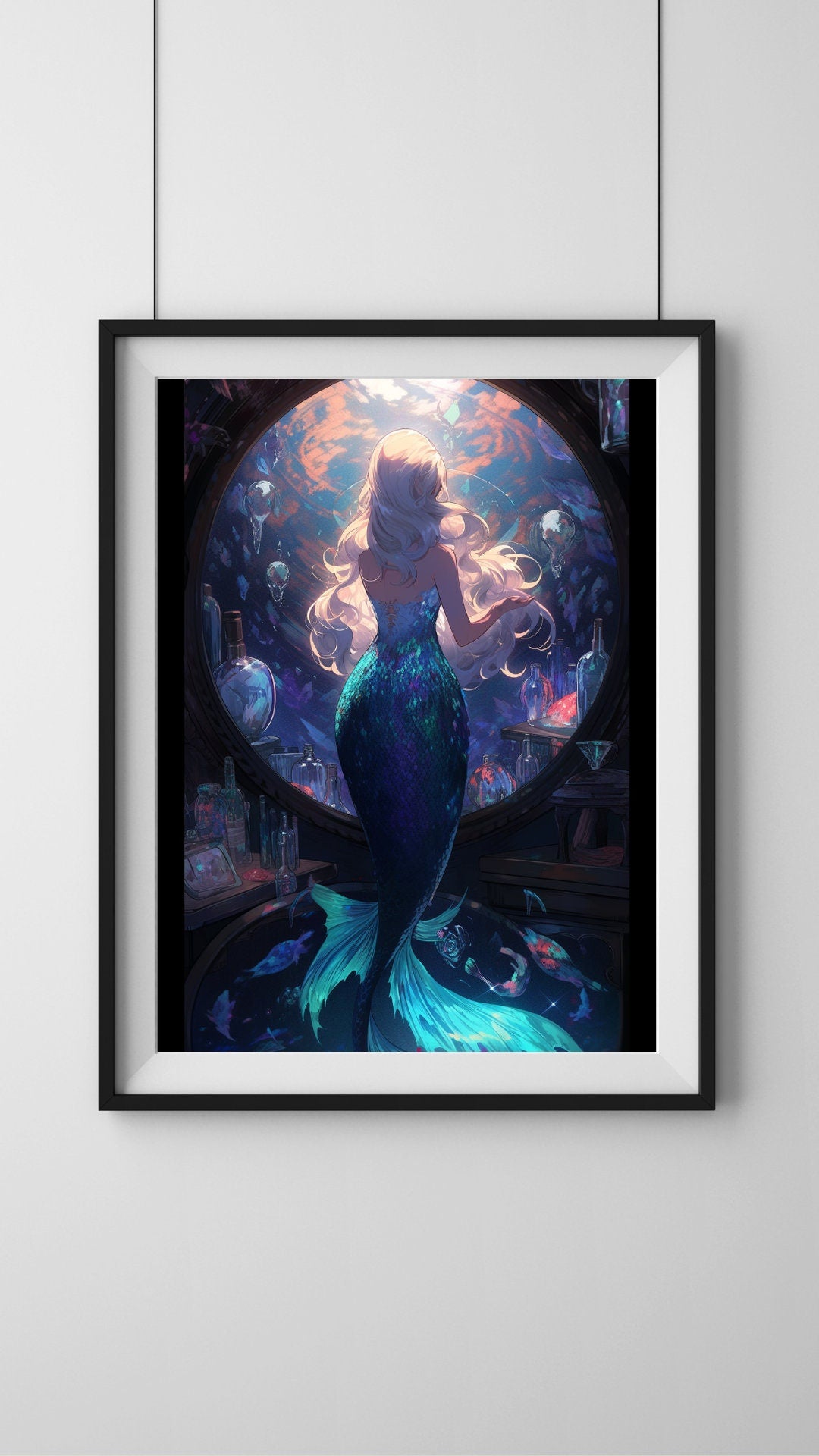 Enchanted Mermaid Art Print - Frame Not Included