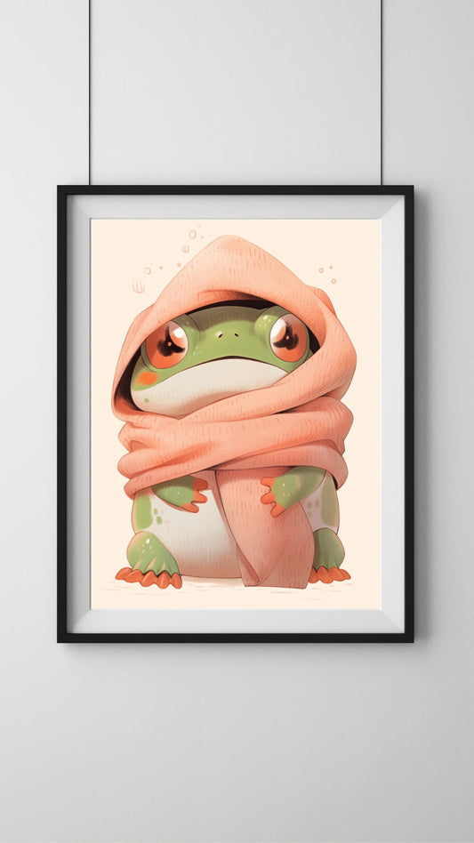 Frog Vacation 11 x 17 Art Print