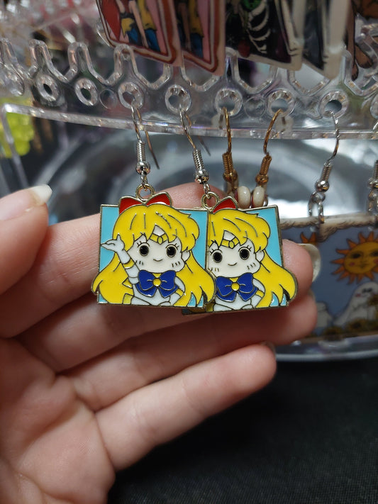 Anime Earrings School Girl Power Earrings