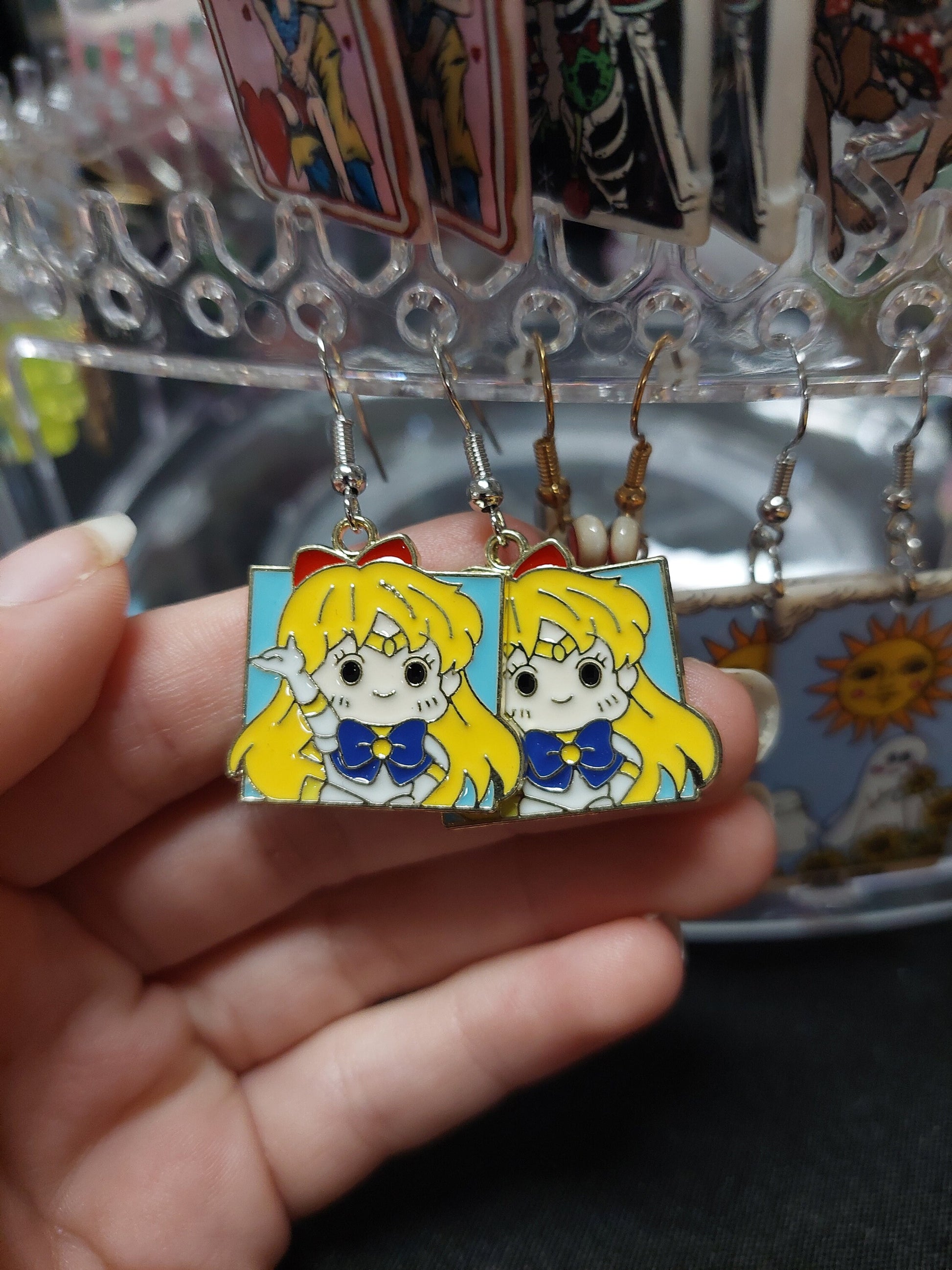 Anime Earrings School Girl Power Earrings