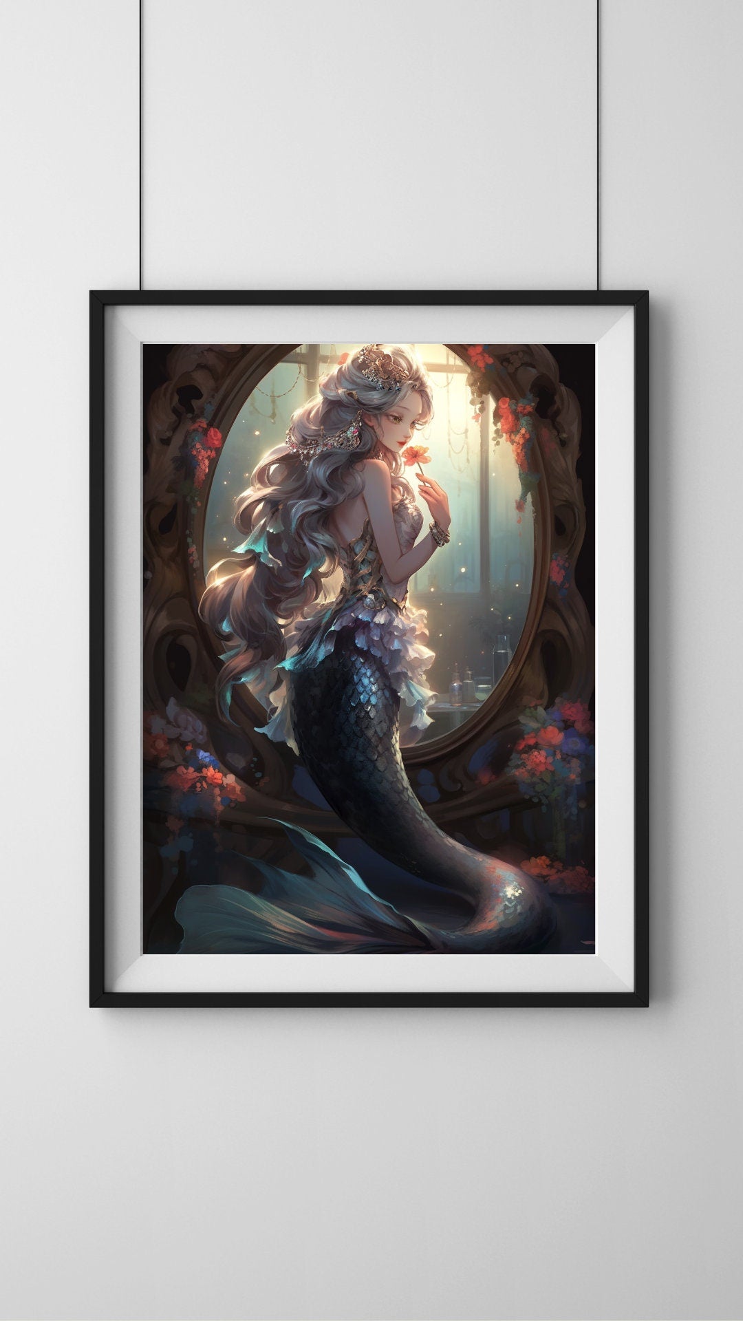 Enchanted Mermaid Art Print - Frame Not Included