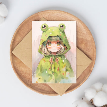 Cozy Croak - Whimsical Frog Art Print