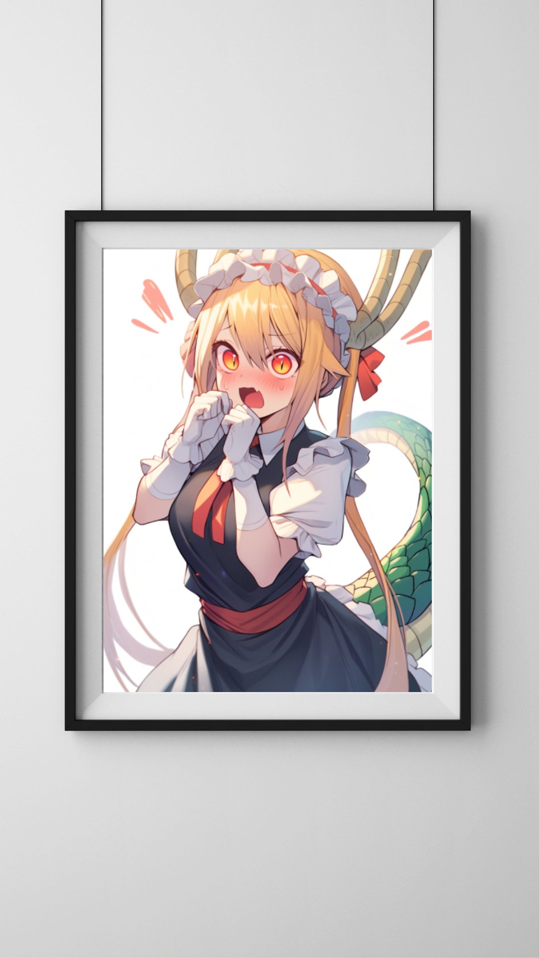 Mystical Dragon's Art Print, Anime Poster, Waifu, Anime Print