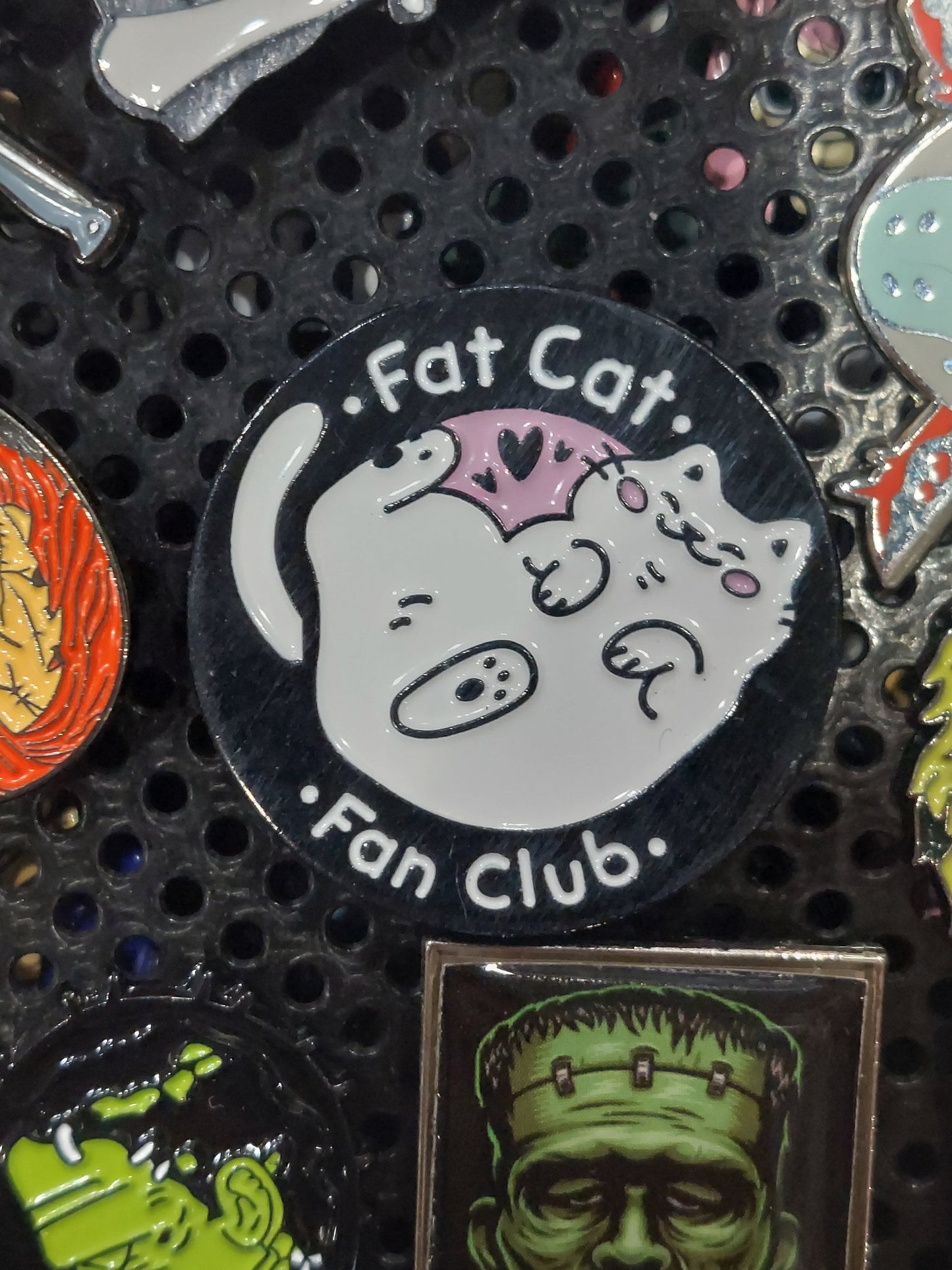 Fat Cat Fan Club Enamel pin