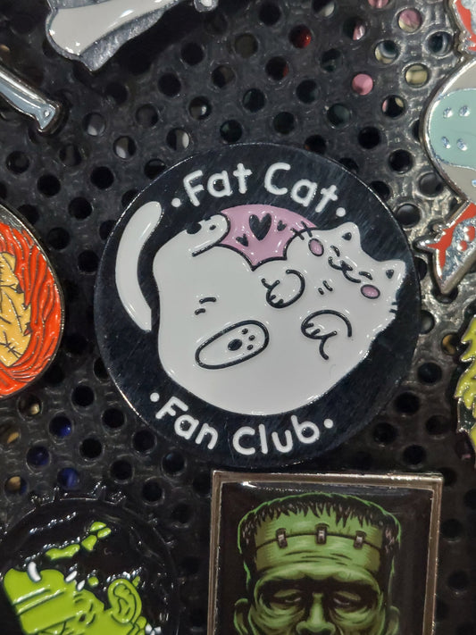 Fat Cat Fan Club Enamel pin