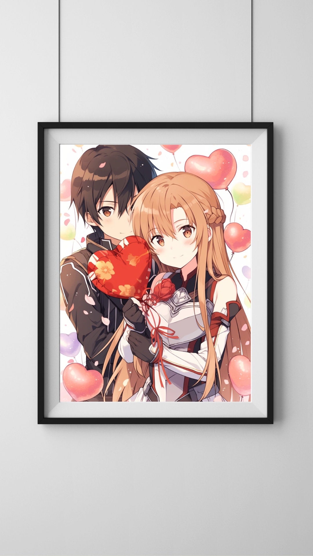 Eternal Bond - Romantic Anime Couple Valentine's Art Print