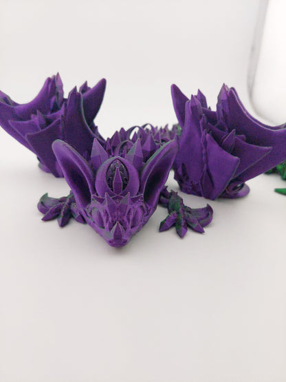 Articulated Bat NightWing Dragon - With Wings - Flexible Sensory Toy - Unique Gift