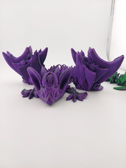 Articulated Bat NightWing Dragon - With Wings - Flexible Sensory Toy - Unique Gift