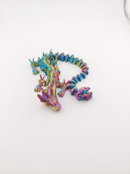 Articulated Easter Egg Dragon - Flexible Sensory Toy - Unique Gift
