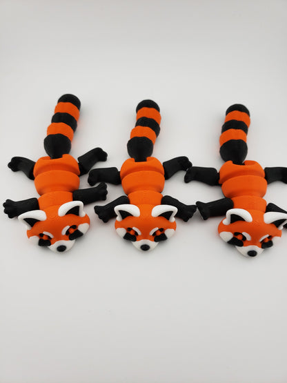 Articulated Red Panda - 3D Printed Fidget Toy Fantasy Creature - Authorized Seller