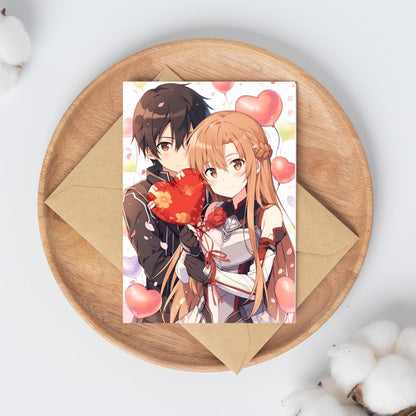 Eternal Bond - Romantic Anime Couple Valentine's Art Print