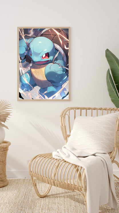 Aquatic Whimsy Art Print - Action Game - Frame Not Included