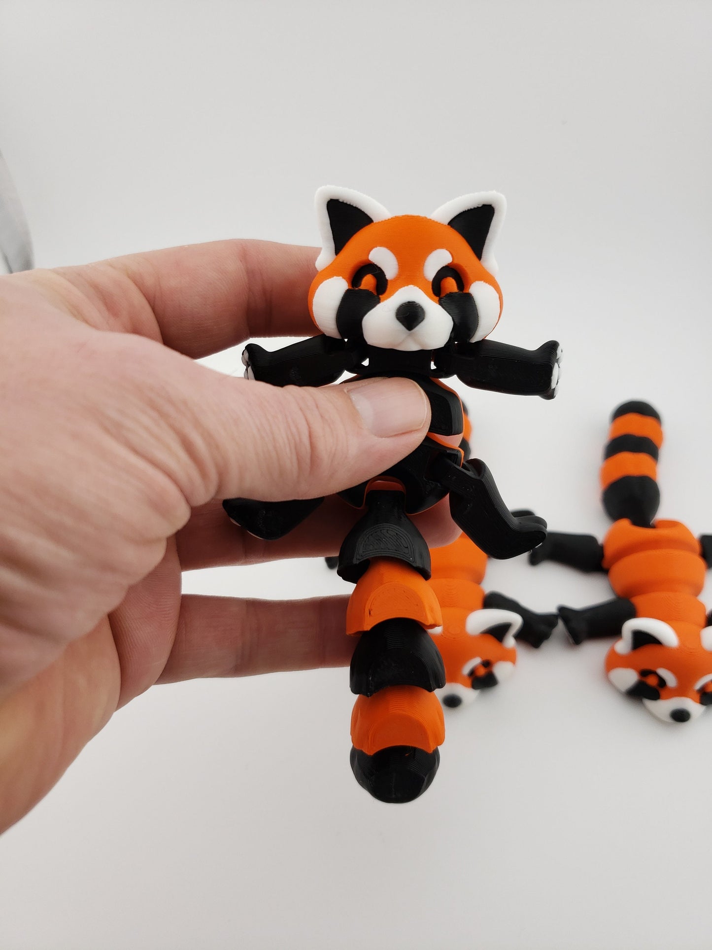 Articulated Red Panda - 3D Printed Fidget Toy Fantasy Creature - Authorized Seller