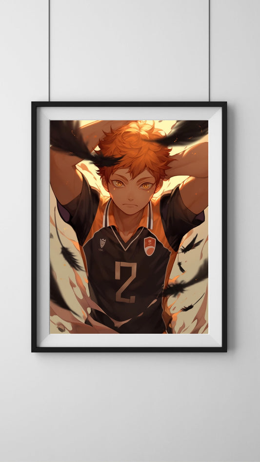 Dynamic Volleyball Prodigy - High-Flyer Art Print