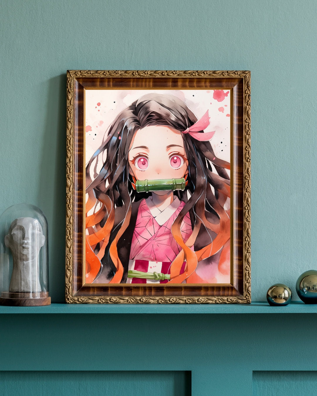 Sakura Breeze: The Gentle Warrior Art Print