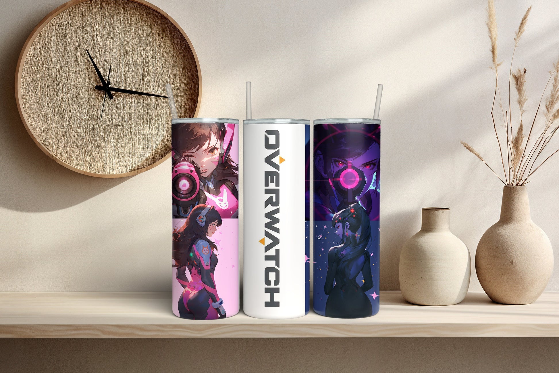 Dueling Duo Gaming 20 oz Skinny Tumbler - Inspired by Epic Sci-Fi Shooter - Insulated Cup