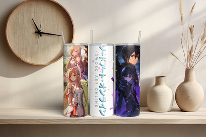 Legendary Duo 20 oz Skinny Tumbler - Epic Anime Adventure Insulated Cup