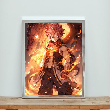 Blaze of Glory: Fierce Warrior Art Print