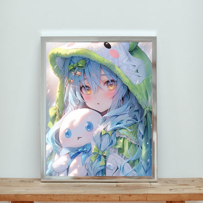Enchanted Winter Spirit: Artistic Print - Frame Not Included
