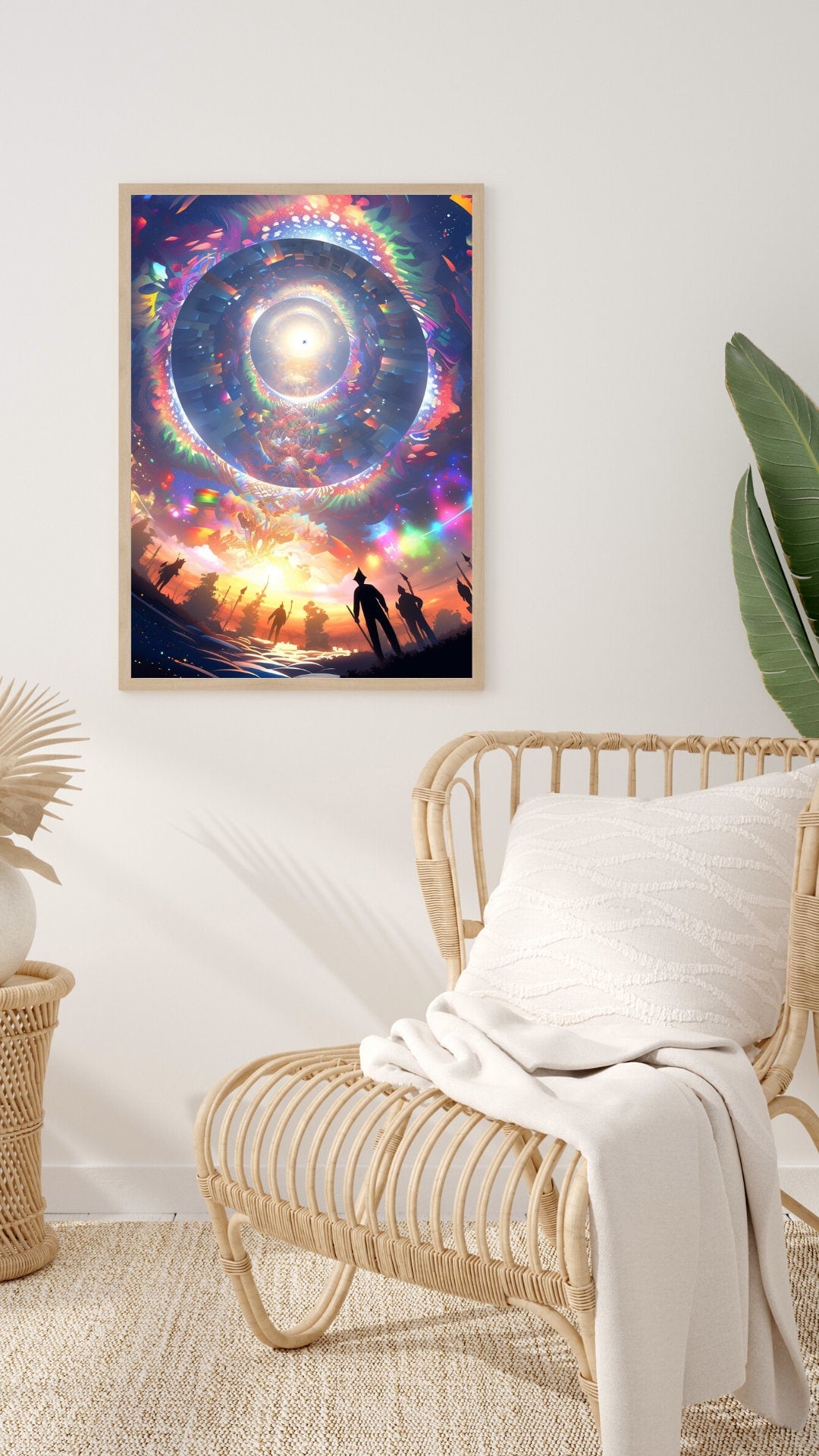 Cosmic Revelations: A Psychedelic Sky Art Print