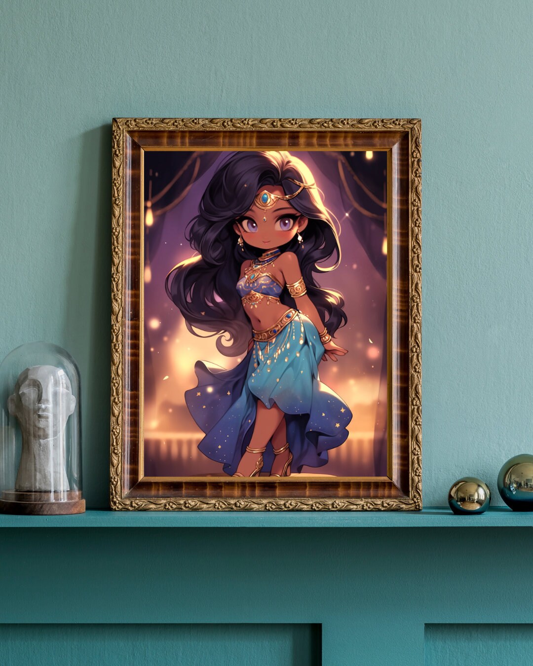 Twilight Mirage: The Enchanted Princess Art Printcccccccccccccccccccccc