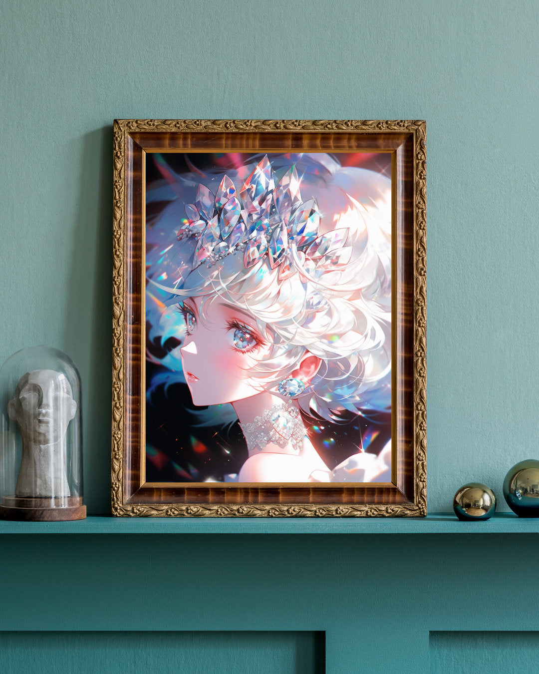 Resplendent Reverie: The Luminous Lady Art Print