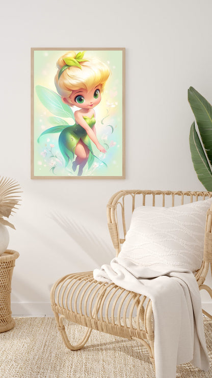 Whimsical Whispers: The Enchanted Sprite Art Print