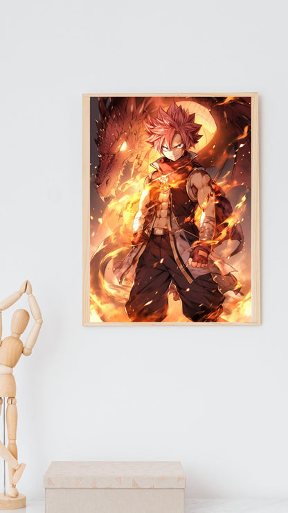 Blaze of Glory: Fierce Warrior Art Print