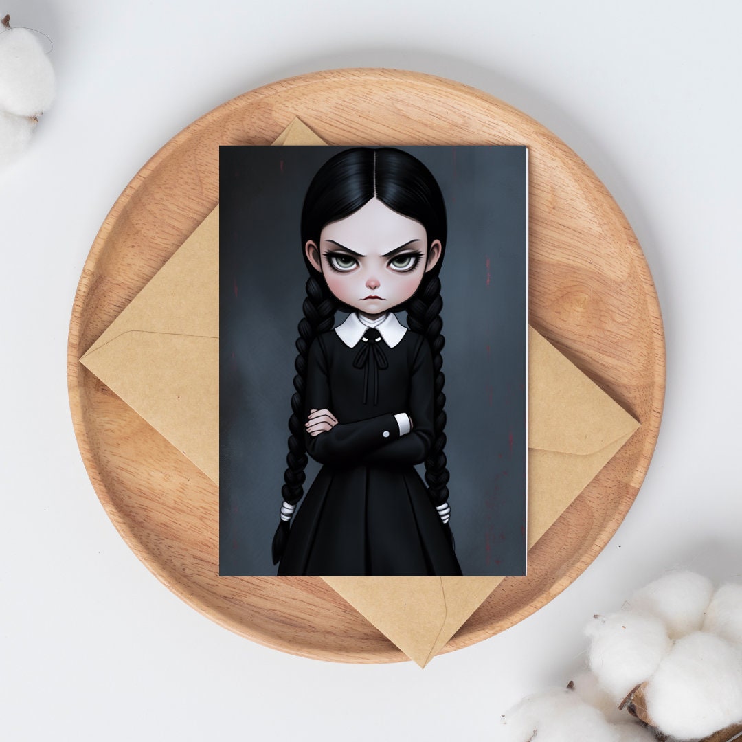 Chibi Gothic Charm - Original Poster - Artwork - Illustration Print Wall Art - Home Decor