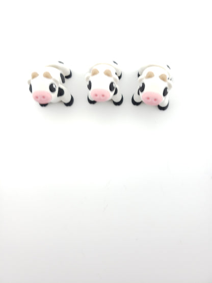 1 Articulated Painted Baby Cow - 3D Printed Fidget Fantasy Creature - Customizable Colors - Zou 3d
