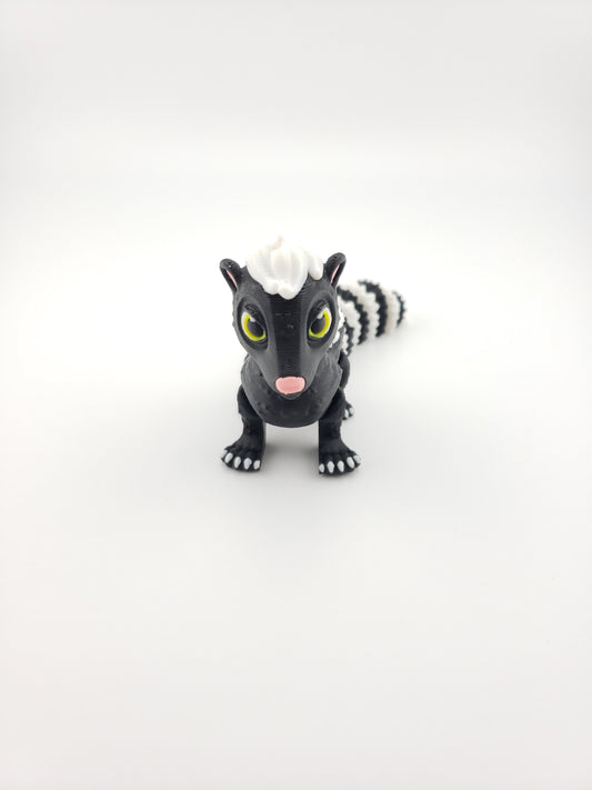 Skunk - 3D Printed Fidget Fantasy Creature - Authorized Seller - Articulated Toy Figure