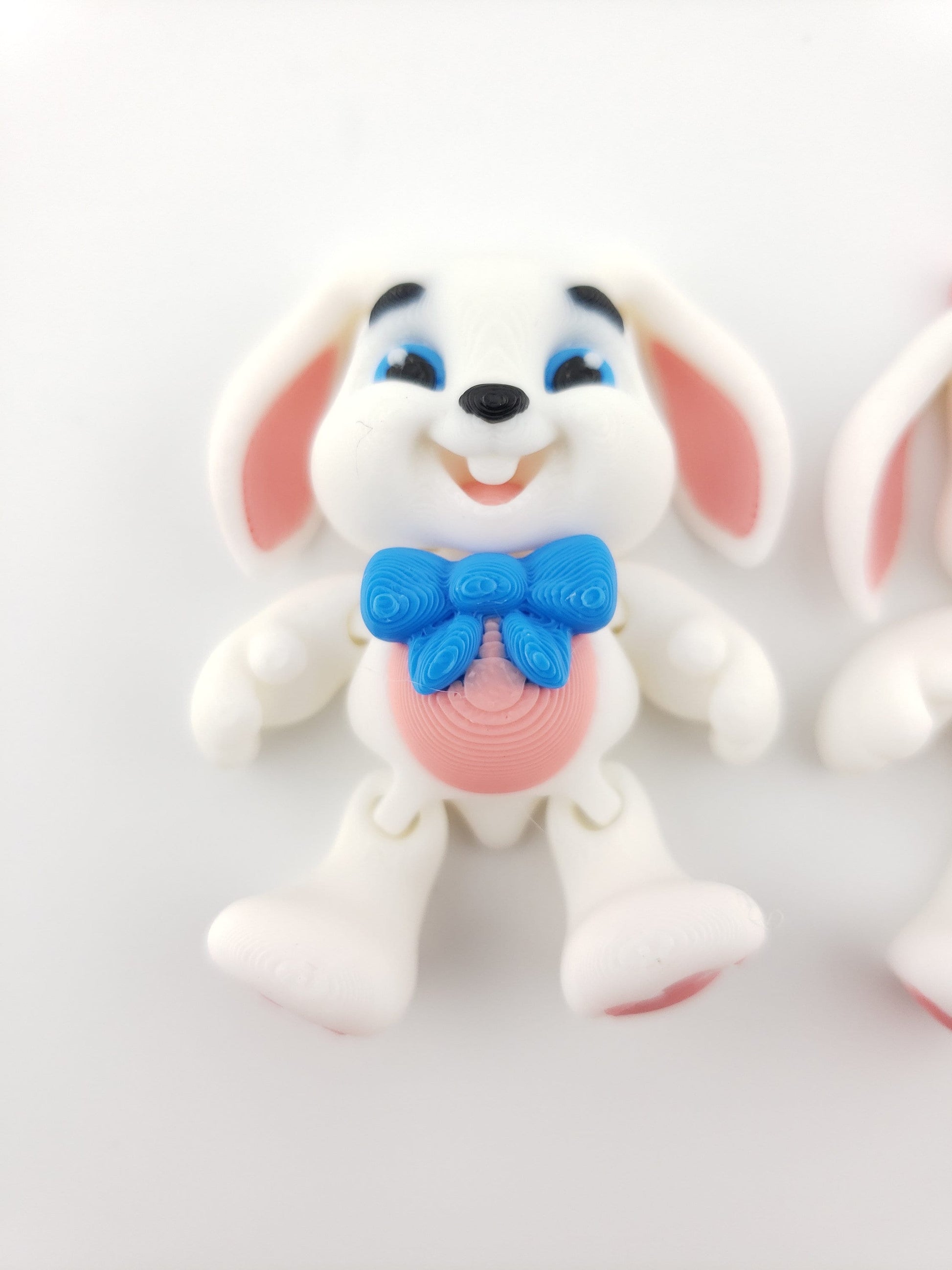 Bunny Couple - 3D Printed Fidget Fantasy Creature - Authorized Seller - Articulated Toy Figure